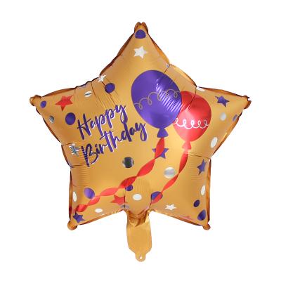 China Globo de cumpleanos 18 inch brown birthday celebration balloons gift toy for kids birthday party decoration for sale