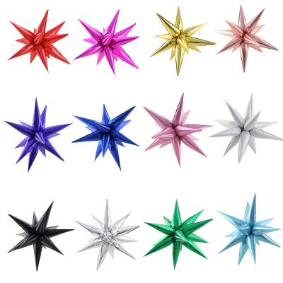 China Gift Toy DIY 12pcs Raindrop Water Explosion Star Film Foil Balloon Happy Birthday Wedding Anniversary Drop Shaped Party Supplies for sale