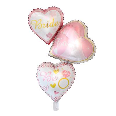 China Gift Toy Pink diamond united heart shape foil balloon printing love globos advertising gifts wedding decoration for sale