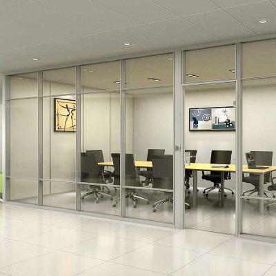 China Modern Modern Office Partition Walls Glass Partition Frame Aluminum Floor To Ceiling Partion Wall Design for sale