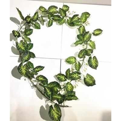 China Indoor Greenery Durable Wedding Garland Fake Ivy Vine Artificial Ivy Leaves Garden Decoration Fake Wall Hanging Plant for sale