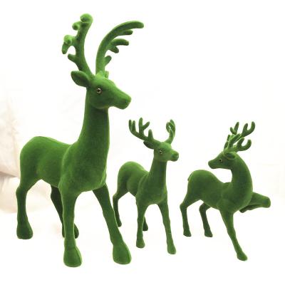 China Environmental Moss Covered Wholesale Artificial Animal Decorative Moss Deer for sale