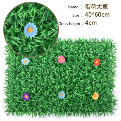 China Artistic Indoor Plastic Fake Wall Decoration 60x40cm Plants Green Plant Wall Art for sale