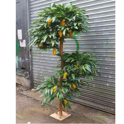 China New Product Artificial Fake Evergreen Garden Mango Tree Plant for sale