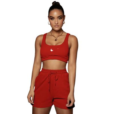 China New Women's Clothes Stain Sports Leisure Cotton Running Two Piece Suit QUICK DRY for sale