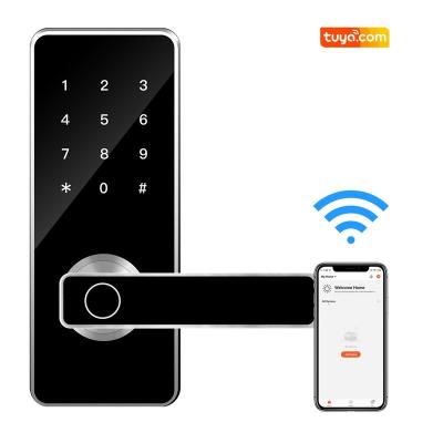 China OEM Tuya APP Door Lock Maker Smart Password Finger Printing Remote Control Door Lock for Home F10F for sale