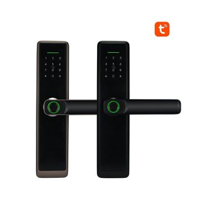 China Tuya Digital APP WIFI European Biometric Smart Door Lock Fingerprint Smart Door Lock For Home Hotel F9F for sale