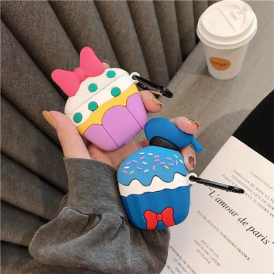 China Shockproof Cover Device For Airpods 2 Custom Cute Cartoon Silicon Protective Case With Hook Funda For Airpods 1 2 For Airpods for sale