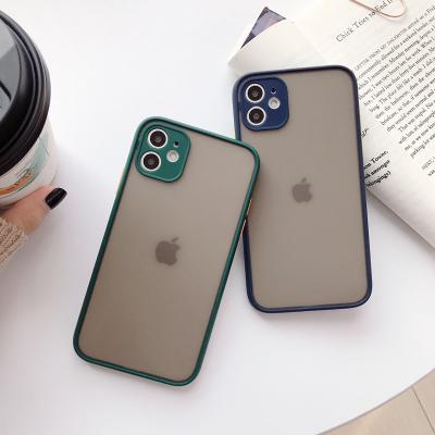 China Soft Shockproof / Shockproof / Anti-fingerprint Shockproof Transparent Hard Matte Phone Cases For 12 11 Pro XS XR X Max Phone Cover for sale