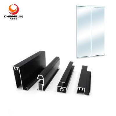 China Modern high quality aluminum profile sliding door aluminum wardrobe channel wardrobe for sliding door for sale