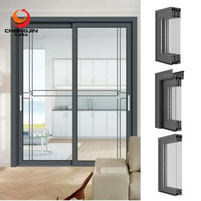 China Sanitary Decoration Indoor Bathroom Pay Attention Customizable Aluminum Profiles for Windows and Doors Good Quality Aluminum Glass Door Frame for sale