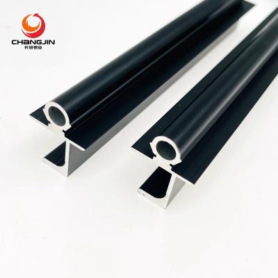 China Hot Sale 6063 Black Anodized Wardrobe Aluminum Furniture Profiles Aluminum Extrusion Profiles Aluminum Profiles for sale