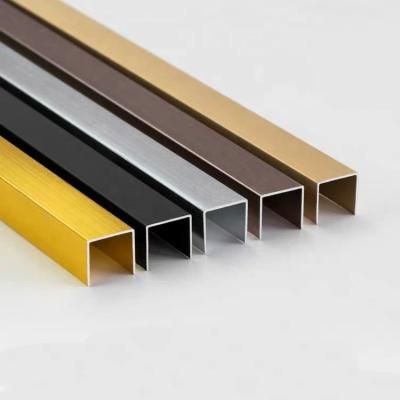 China Custom Furniture Decorations U Shape Aluminum Profile Door And Window Sliding Rail Track C Channel Aluminum Extrusion for sale