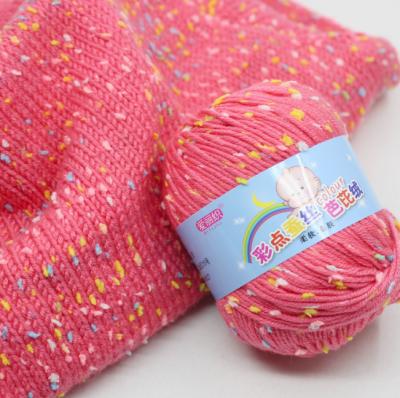 China Dimuni 50g Rainbow Color Spotted Blend Yarn Crochet Knitting Acrylic Yarn For Hand Knitting Baby Sweater Winter for sale