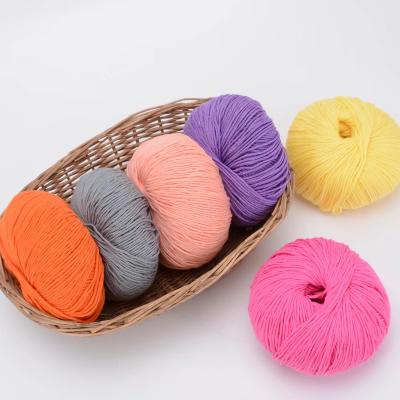 China Dimuni SMB Yarn Delivery Stock Crochet Yarn Nylon Cotton Baby Yarns Quick Viable High Quality Soft Cotton Blended Organic Crochet for sale