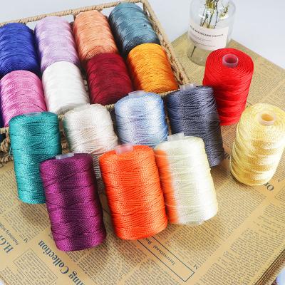 China Fancy Yarn Dimuni Rainbow Crochet Doll Polypropylene Yarn Fantasy Chat Hand Knitting for sale