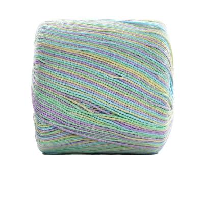 China Lace Yarn Dimuni Rainbow Cheap Woolen Yarn Germany Fancy Gossip Hand Knitting Blended Yarn for sale