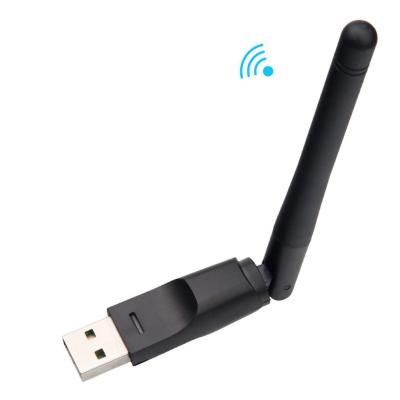 China High Quality Desktop Wifi Adapter 150Mbps Antenna Straight 7601 5370 Wireless Network Wifi Dongle For Desktop Laptop for sale