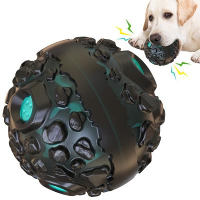 China Viable Popular Indestructible Pet Squeaker Toys Grinding Teeth Cleaning Dog Pet Chewing Toys Big Dog Toys Ball For Aggressive Chewers for sale