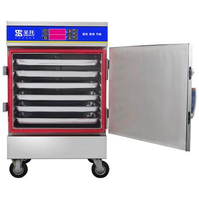 China Hot Selling Industrial Stainless Steel 10Tiers/12 Tiers Rice Steamer Cabinet Steamer Machine for sale