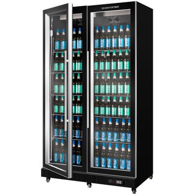 China Single-Temperature Glass Door Beer Fridge for Supermarkets Beer Refrigerated Retail Showcase 4 or Display Drinks 6 Door for sale