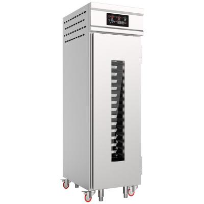 China High Efficiency Heated Retarder Proofer Cabinet 18 Trays Bakery Fermentation Machine Standing Bread Fermentation Cabinet for sale