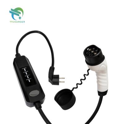 China 16A EV Charger Type - 2 16A Portable Home EV Charger With LED EVSE Ev Portable Charger ACPQ-SE-M2DL-13-5 for sale