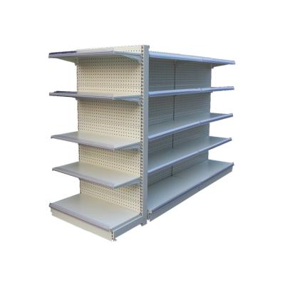 China Double Sided Conventional Supermarket Shelf Gondola Shelf Display Rack for sale