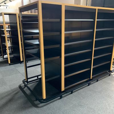 China Double Sided Shopping Shelf Supermarket Shelves Design Used Super Market Racks Systems For Sale for sale