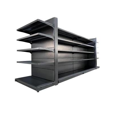 China Hot Popular Double Sided Supermarket Shelf Supermarket Grocery Display Shelf Double Side Display Shelves for sale