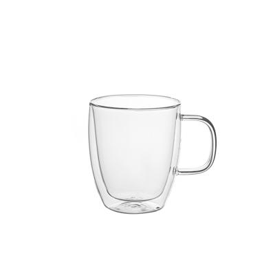 China China Best Sales Sustainable Double Wall Drinking Glass Cup Borosilicate Colored Coffee Mug for sale