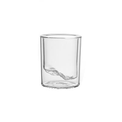 China Modern Iceberg Cup Cocktail Wine Snow Mountain Beer Glass Double Transparent Whiskey Mug for sale