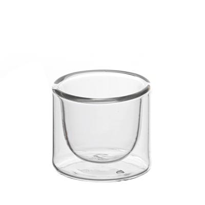 China Hot Selling Eco-friendly Product Unique Design Double Borosilicate Tea High Temperature Resistant Glass Cup for sale