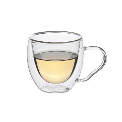 China Customized Borosolicate High Quality Sustainable Borosolicate Crystal Glass Double Wall Cup Hand Blown Arabic Glass Tea Cup for sale