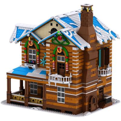 China Building Toy Mold King 16011 Christmas House Block Toys 2022 Children Assemble Street View Building Block Toy Set 3693pcs Child Education Gift for sale