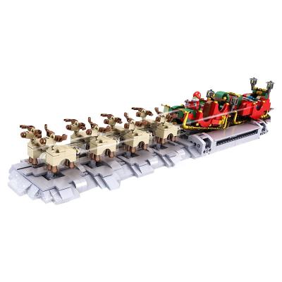 China Construction Toy New Toys Mold King 10015 Creative Toys Santa Sleigh Assembly Bricks Children's Christmas Gifts Model Building Blocks Xmas for sale