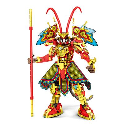 China Building Toy New Arrival Juhang NO.669 The Great Saint Returns The Monkey King /Sun Wukong Model Assembly Building Block Creative Bricks For Children for sale