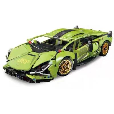 China Kbox K10226 Racing Car Series BULL Toy Hot Selling Building Blocks Model 1468Pcs OG Racing Car Building Blocks GREEN Super Bricks Boy for sale