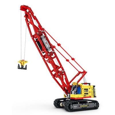 China Remote Control Construction Toy New Toys Reobrix 22006 Crawler Crane Model 1322pcs Building Block Brick Toys Gift for sale