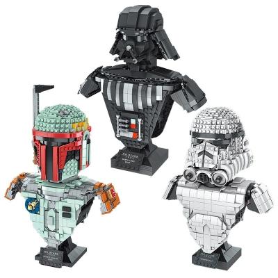 China 21021-21022 Death Star Girl's Gift Block Model Toys MOC Building Toy Mold King Darth Wars Children's Toys Lord Boba Fett Helmet Model for sale