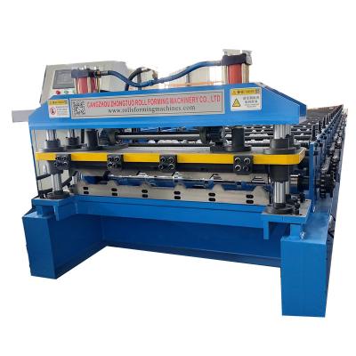 Chine High Quality Glazed Hotels Tile Roof And Wall Panel Roll Forming Corrugated Roof Sheet Making Roll Forming Machine à vendre