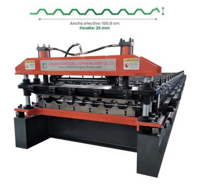 China Hotels Floor Deck Roll Forming Machine COLOR Double Layer Steel Roof Tile Roof Making Machine Price for sale