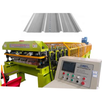 China Hotels High Speed ​​Gearbox Drive Roofing Sheet Roll Forming Machine 30m/min for sale