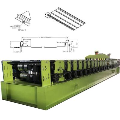 China Easy Operate Snap Lock Seam Standing Roofing Sheet Roll Forming Machine For Europe Market for sale