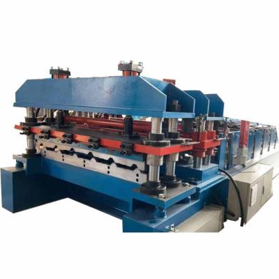 China Dual Function Hotels Roof Sheet Trapezium Glazed Steel Roof Tiles Machine for sale