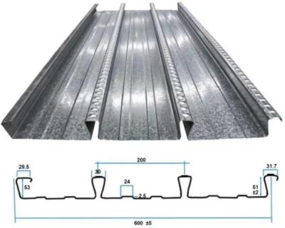 China Contemporary Metal Dovetail Re-entrant Composite Floor Decking Profile for sale