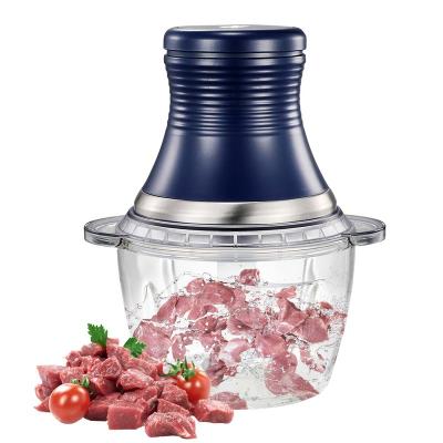 China 2L Household Glass Bowl Grinder Meat Vegetable Electric Food Chopper Food Processor for sale