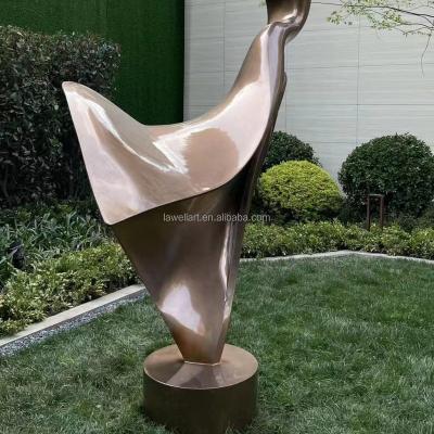 China Europe China factory custom garden metal sculpture, large stainless steel outdoor sculpture for sale