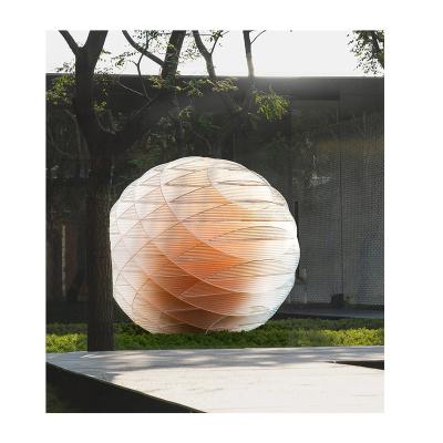 China Worldwide LAWELL ART Large Abstract Ball Sculpture Outdoor Acrylic Art Custom-Made Modern Outdoor Sculptures for sale