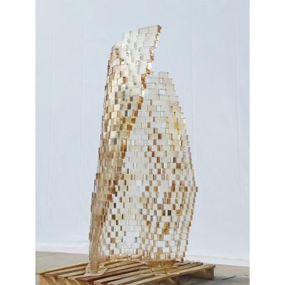 China Other LAWELL Modern Large Resin Sculpture Indoor Clear Resin Sculpture Art for sale